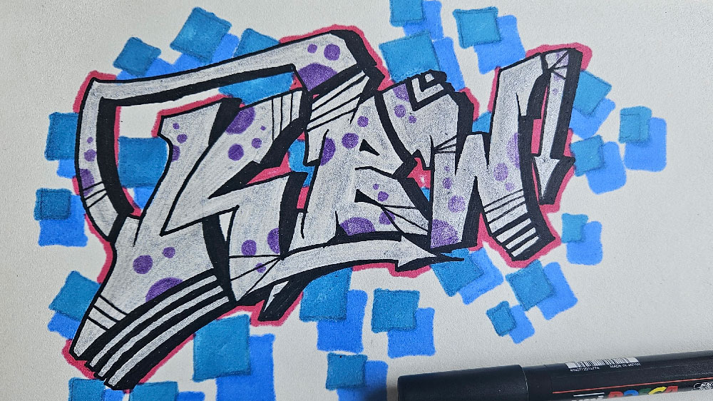 Graffiti Lettering – Einstieg in die Gestaltung von Buchstaben